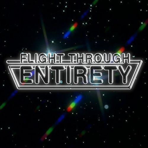 A white neon logo on a starfield background, based on the Doctor Who opening titles for the 18th to the 21st seasons of the show.