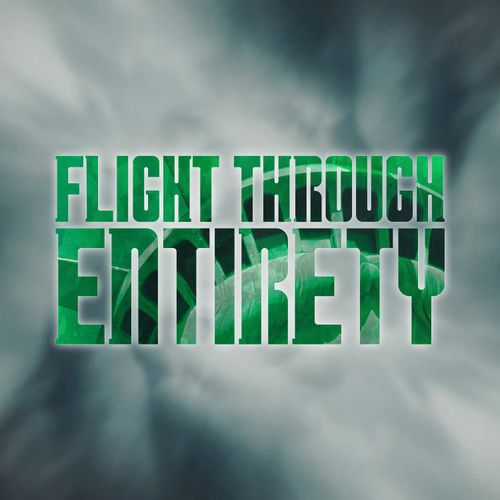 A logo done in the style of the Moffat Era Doctor Who logo, but the green crown on the head of the Statue of Liberty is visible through it, on the grey cloudy background from the opening credits of The Angels Take Manhattan.