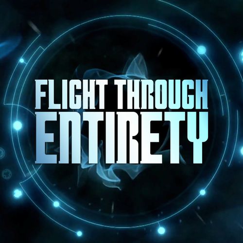 A logo done in the style of the Moffat Era Doctor Who logo, on the brightly shining orbits from the opening titles of Series 10.