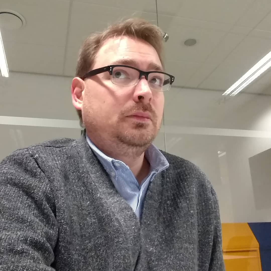 Erik Stadnik looking a bit nervous