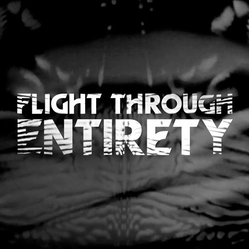 A special black-and-white logo done in the style of old Pertwee era logo revamped for the 50th anniversary promotional material, on the same howlaround background from the original 1963 title sequence.